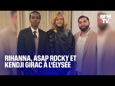 Pièces jaunes: Rihanna, Asap Rocky et Kendji Girac rencontrent Brigitte Macron à l'Élysée