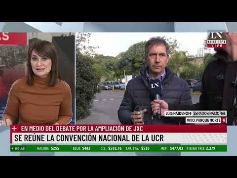 Se reúne la Convención Nacional de la UCR; la palabra de Luis Naidenoff con María Laura Santillán
