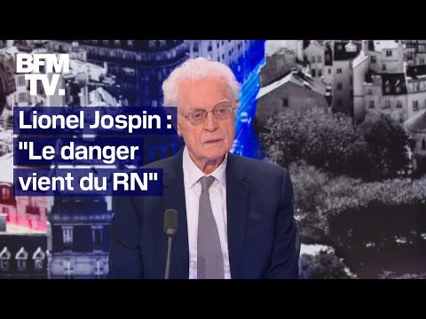 Le danger vient du RN: l'interview de Lionel Jospin, en intégralité