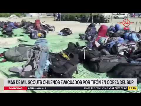 Más de mil scouts evacuados por tifón en Corea del Sur