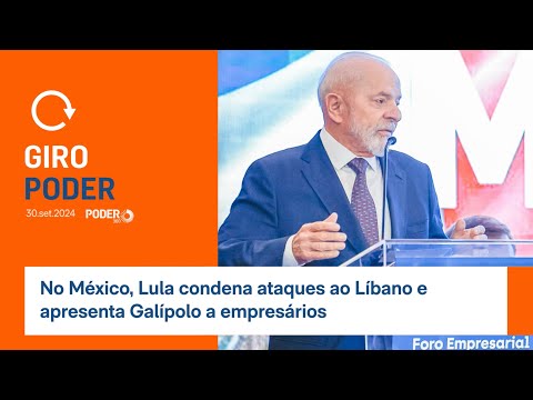 No México, Lula condena ataques ao Líbano e apresenta Galípolo a empresários