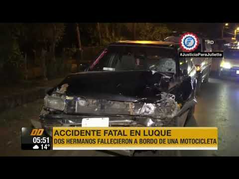 Accidente de tránsito deja dos hermanos muertos en Luque