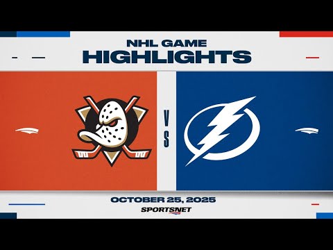 NHL Highlights | Ducks vs. Lightning - October 25, 2025
