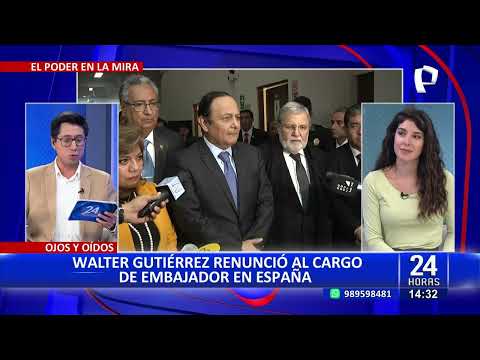 24Horas Walter Gutiérrez renunció al cargo de embajador en España