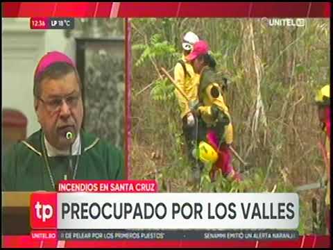 29092024 IGLESIA CATÓLICA PIDE A LAS AUTORIDADES AYUDAR A APAGAR INCENDIOS FORESTALES UNITEL