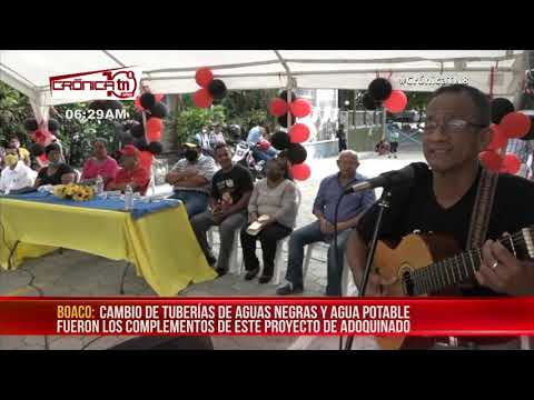 Alcaldía de Boaco inaugura 250 metros de adoquinado - Nicaragua