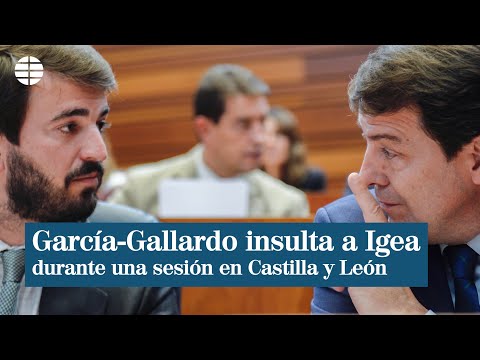 García Gallardo insulta a Igea durante una sesión en Castilla y León