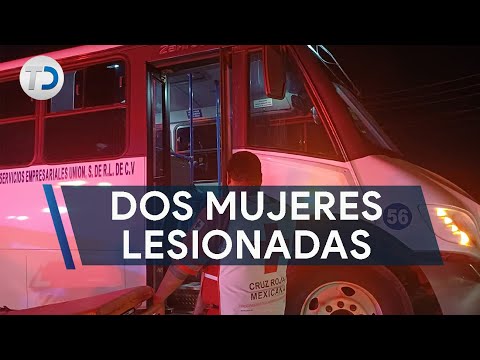 Dos mujeres lesionadas tras fuerte percance de camión