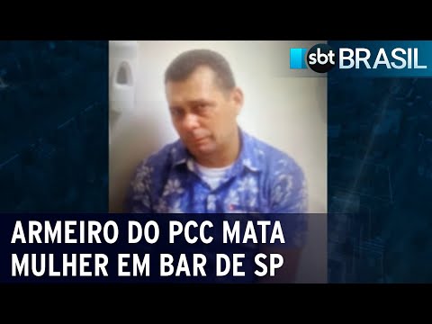 SP: Atirador ligado a facção criminosa atira e mata mulher em bar | SBT Brasil (09/03/24)
