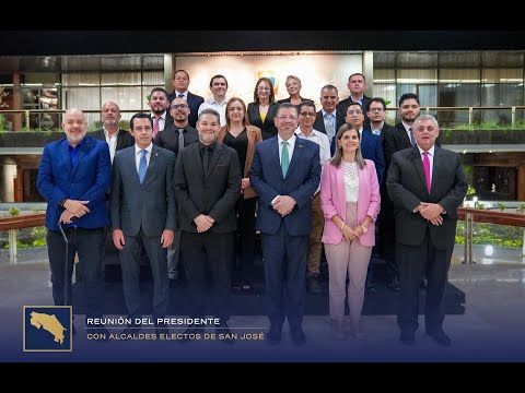 Alcalde electo de Pérez Zeledón estuvo en reunión con el presidente Chaves