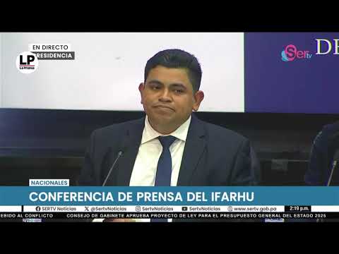 Conferencia de prensa del Ifarhu