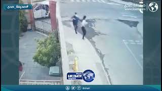 شجاعة سيدة ضد لص وتطلق النار عليه