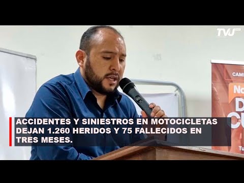 ACCIDENTES Y SINIESTROS EN MOTOCICLETAS DEJAN 1260 HERIDOS Y 75 FALLECIDOS EN TRES MESES