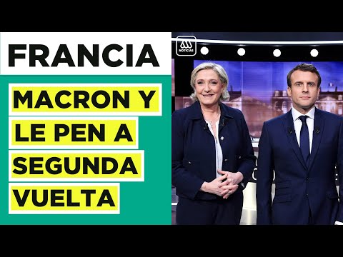 Macron se encuentra con fuerte contrincante: Le Pen pasa junto a él a segunda vuelta