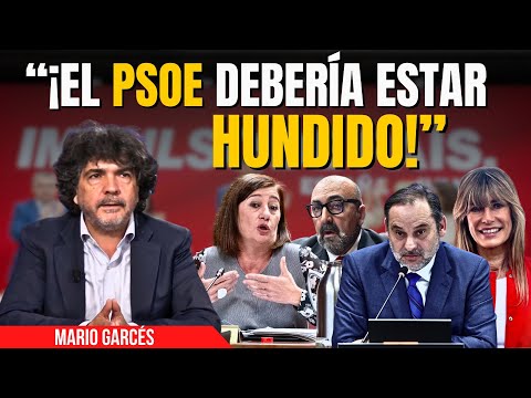 El grito de Mario Garcés: “El PSOE debería hundirse después de Koldo, Begoña, Ábalos y Armengol”