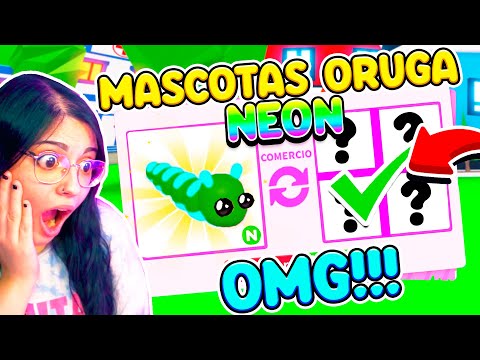 TRADEÉ LA PRIMERA ORUGA *NEON* con MIS FANS por ESTO en ADOPT ME! (Roblox)