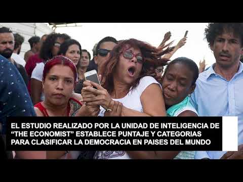 Cuba con el segundo peor índice de Democracia en America Latina