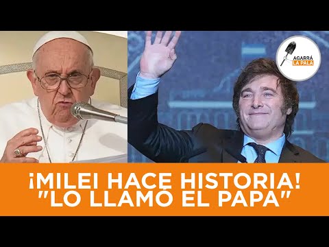 El Papa Francisco LLAMÓ A MILEI, lo felicitó por su victoria Y FUE INVITADO A LA ARGENTINA