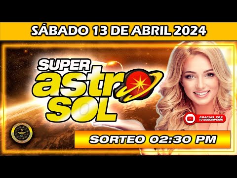Resultado de SUPER ASTRO SOL del SÁBADO 13 de Abril del 2024 #superastro #astrosol