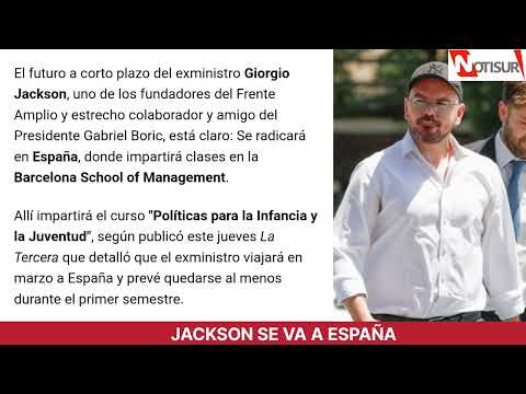 Giorgio Jackson se va a España a hacer clases