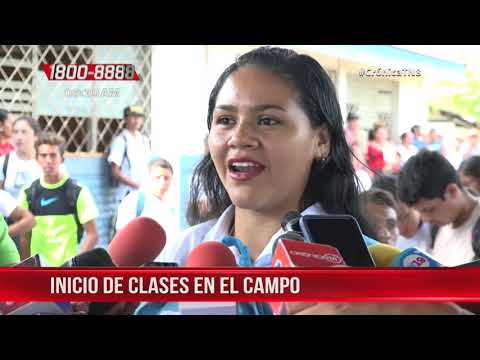 Nicaragua: Autoridades inauguran ciclo escolar a distancia en el campo en Tipitapa