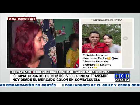 Ariela Cáceres se pone el mandil  en el mercado colón de Comayagüela