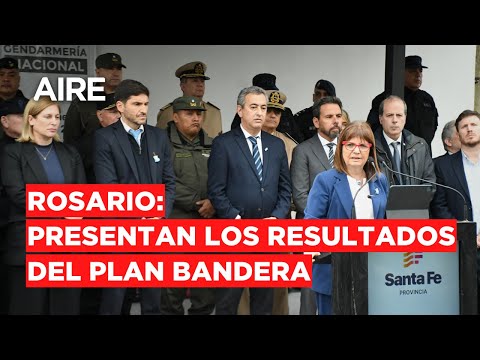 Patricia Bullrich y Maximiliano Pullaro presentan los resultados del Plan Bandera en Rosario