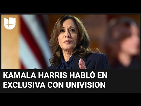 Kamala Harris da su primera entrevista a Univision como candidata presidencial: habló de economía