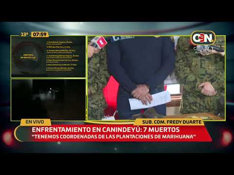 Enfrentamiento en Canindeyú: 7 muertos