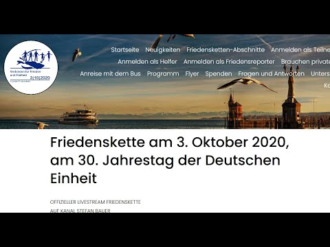 Für die FREIHEIT am 3.10.2020 - Friedenskette Bodensee