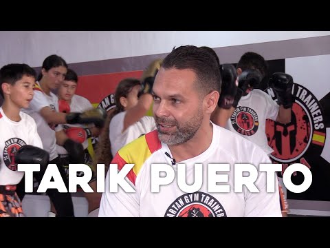Tarik Puerto y su disciplina de kickboxing en el Spartan Gym