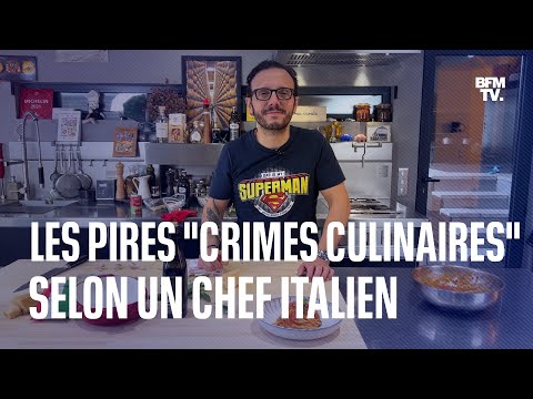 Simone Zanoni liste les pires crimes culinaires envers la gastronomie italienne