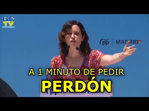 A 1 minuto de PEDIR PERDÓN Ayuso ataca duramente a Pedro Sánchez