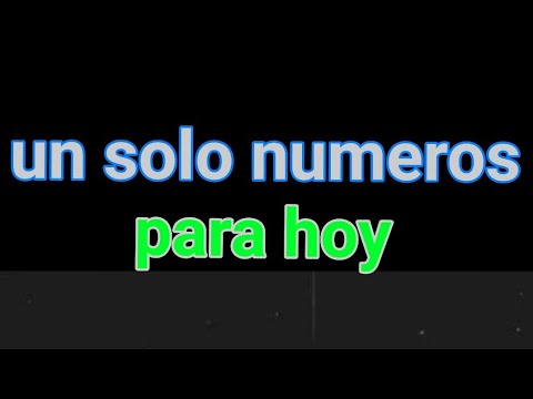 un sólo números fuertes para hoy Domingo corres