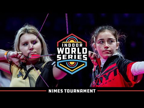 Archery 🏹 Andrea Munoz v Oceane Halna – compound women (U21) bronze | 2022 Nimes Tournament