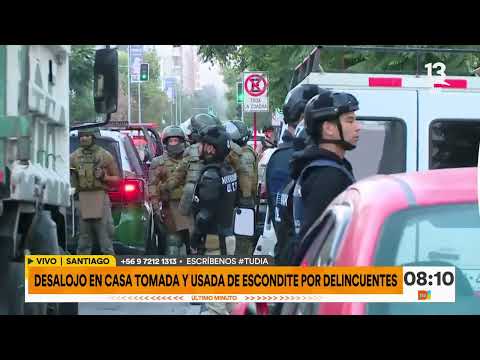 Desalojan casa ocupada para la delincuencia en Santiago Centro | Tu Día | Canal 13