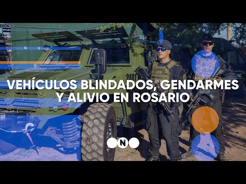 VEHÍCULOS BLINDADOS, GENDARMES y ALIVIO en ROSARIO - Telefe Noticias