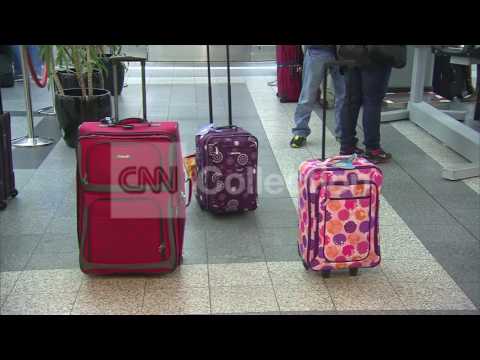 NY:STORM-LONG LINES AT LAGUARDIA