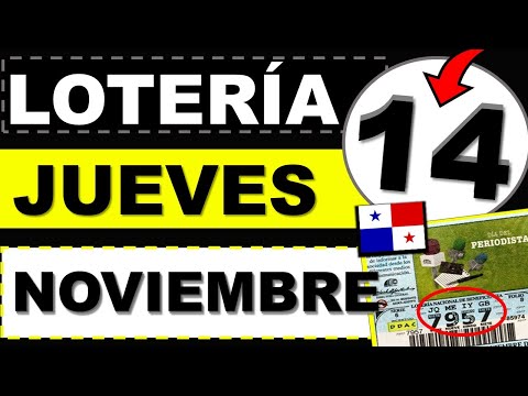 Resultados Sorteo Loteria Jueves 14 de Noviembre 2024 Loteria Nacional Panama Miercolito Hoy Q Jugó