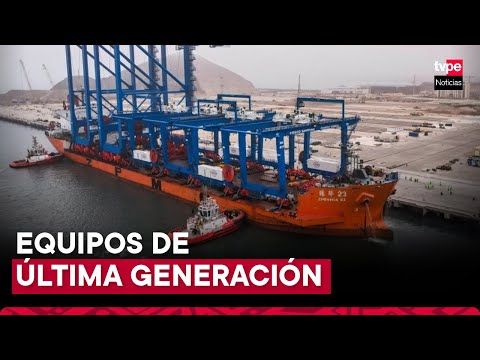 Puerto de Chancay recibe nuevas grúas automatizadas para contenedores