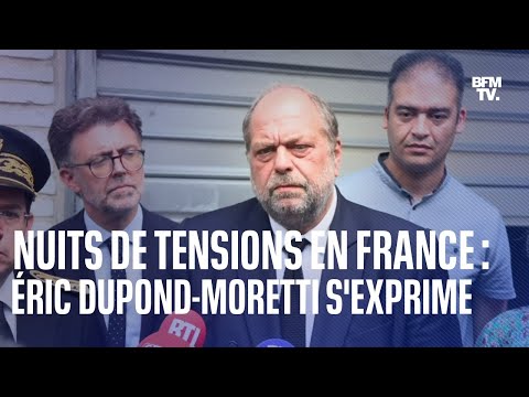 Violences après la mort de Nahel: la prise de parole d'Éric-Dupond-Moretti