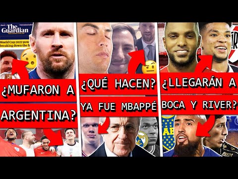 INGLATERRA mufó a ARGENTINA?+ MESSI y CR7 en ESPAÑA+ REAL MADRID le tiró MBAPPE+ Refuerzo BOCA RIVER