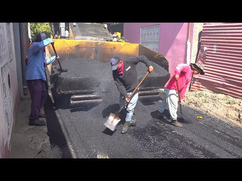 Millonaria inversión para el revestimiento de calles en Managua