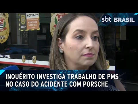 Abordagem policial no acidente com Porsche é investigada | SBT Brasil (04/04/24)