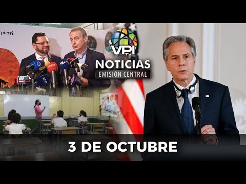 En Vivo  | Noticias de Venezuela hoy - Lunes 03 de Octubre - VPItv Emisión Central