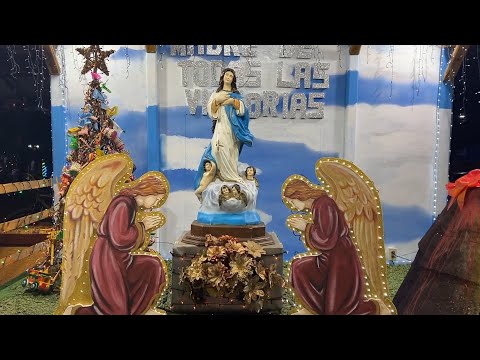 Familias de Jinotepe aprecian atractivos y tradicionales altares a La Purísima