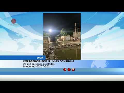 Emergencia por lluvias continúa en el estado Sucre – El Noticiero emisión meridiana 03/07/24