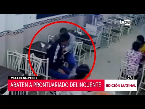 Policía abate a delincuente en el interior de un chifa en Villa El Salvador