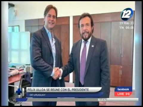 Vicepresidente Félix Ulloa se reúne con el presidente de Uruguay