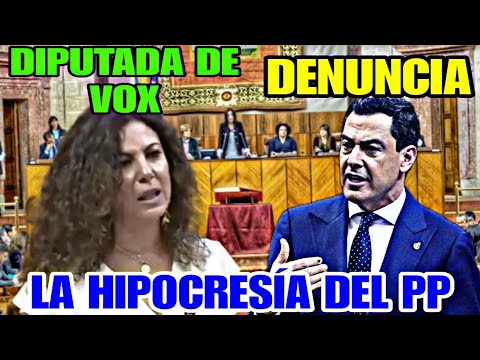 DIPUTADA DE VOX ESTALLA CON LA HIPOCRESÍA DEL PARTIDO POPULAR